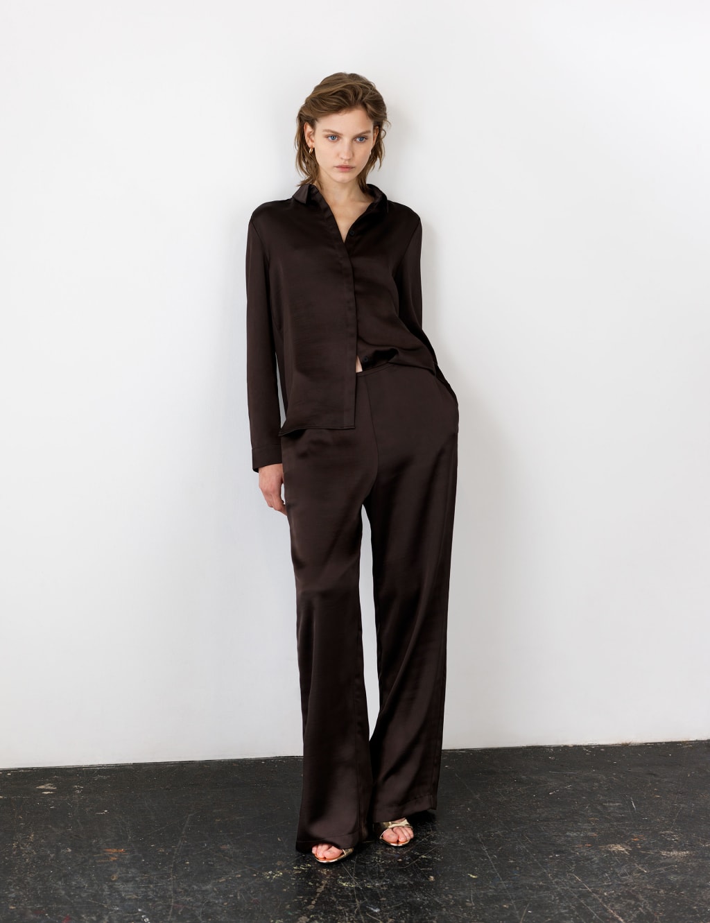 Satin Collared Button Through Shirt 6 of 6