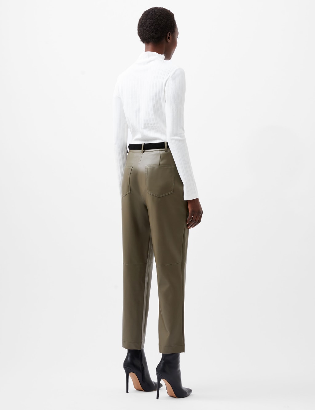Tapered cropped trousers shop