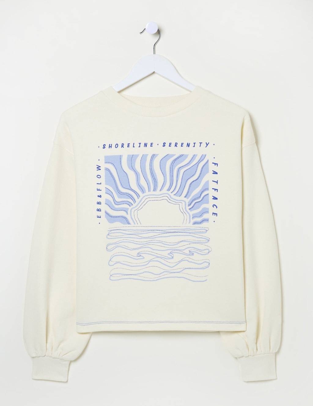 Pure Cotton Printed Slogan Sweatshirt 2 of 5