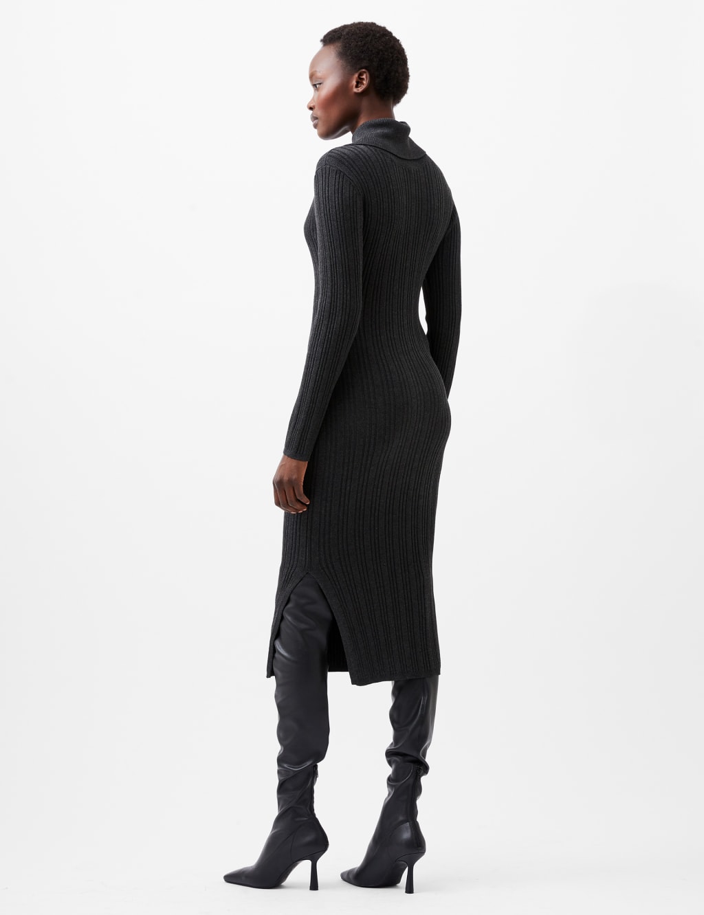 Knitted Collared Midaxi Dress 4 of 4