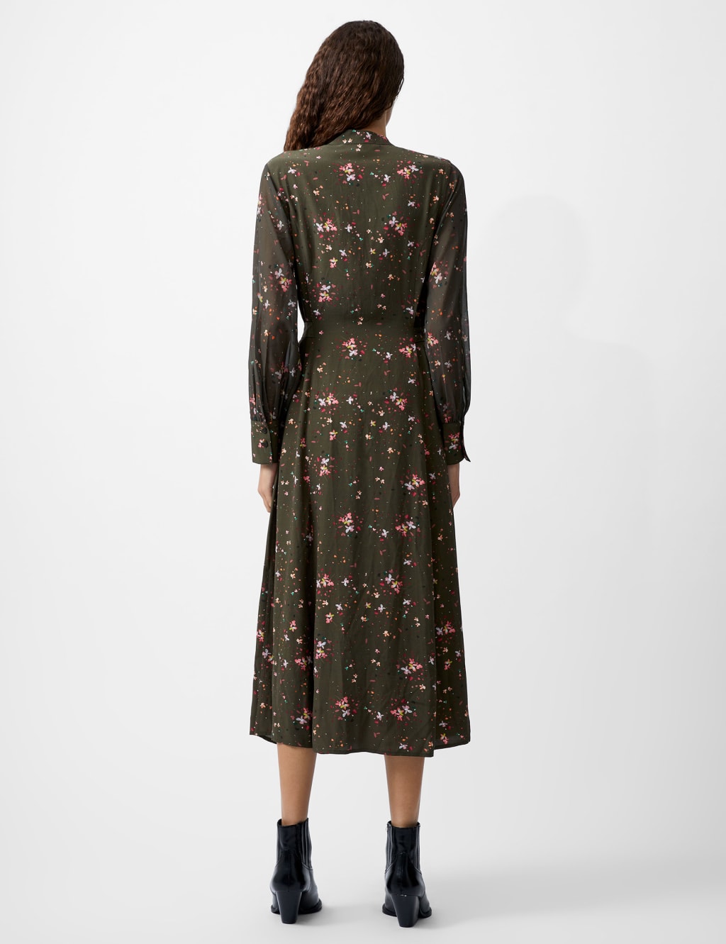 Floral Midaxi Waisted Dress 4 of 4