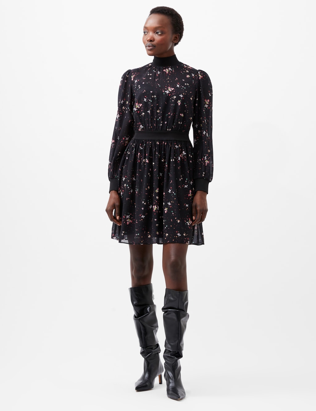 Parisian high neck floral dress online