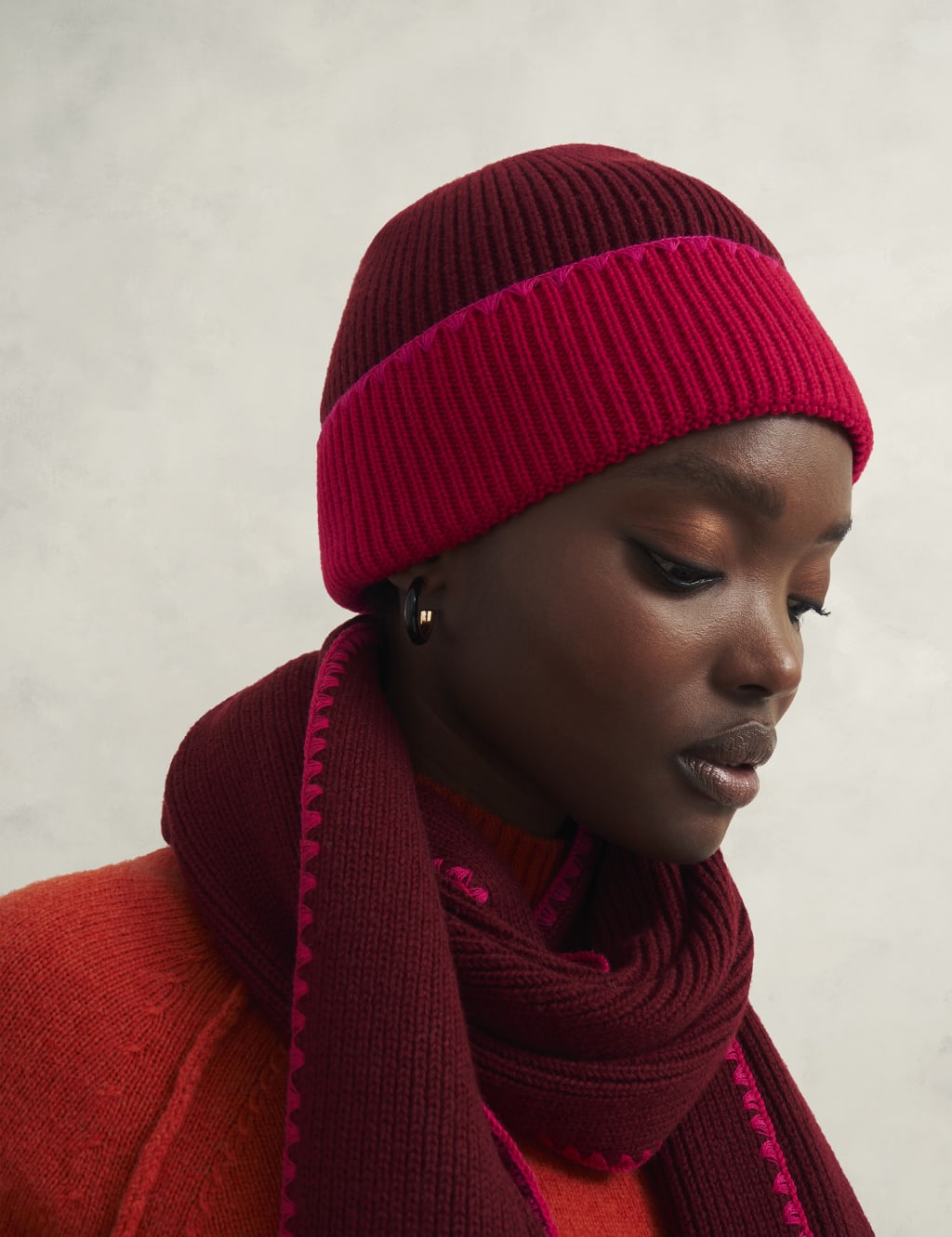 Wool Blend Beanie Hat