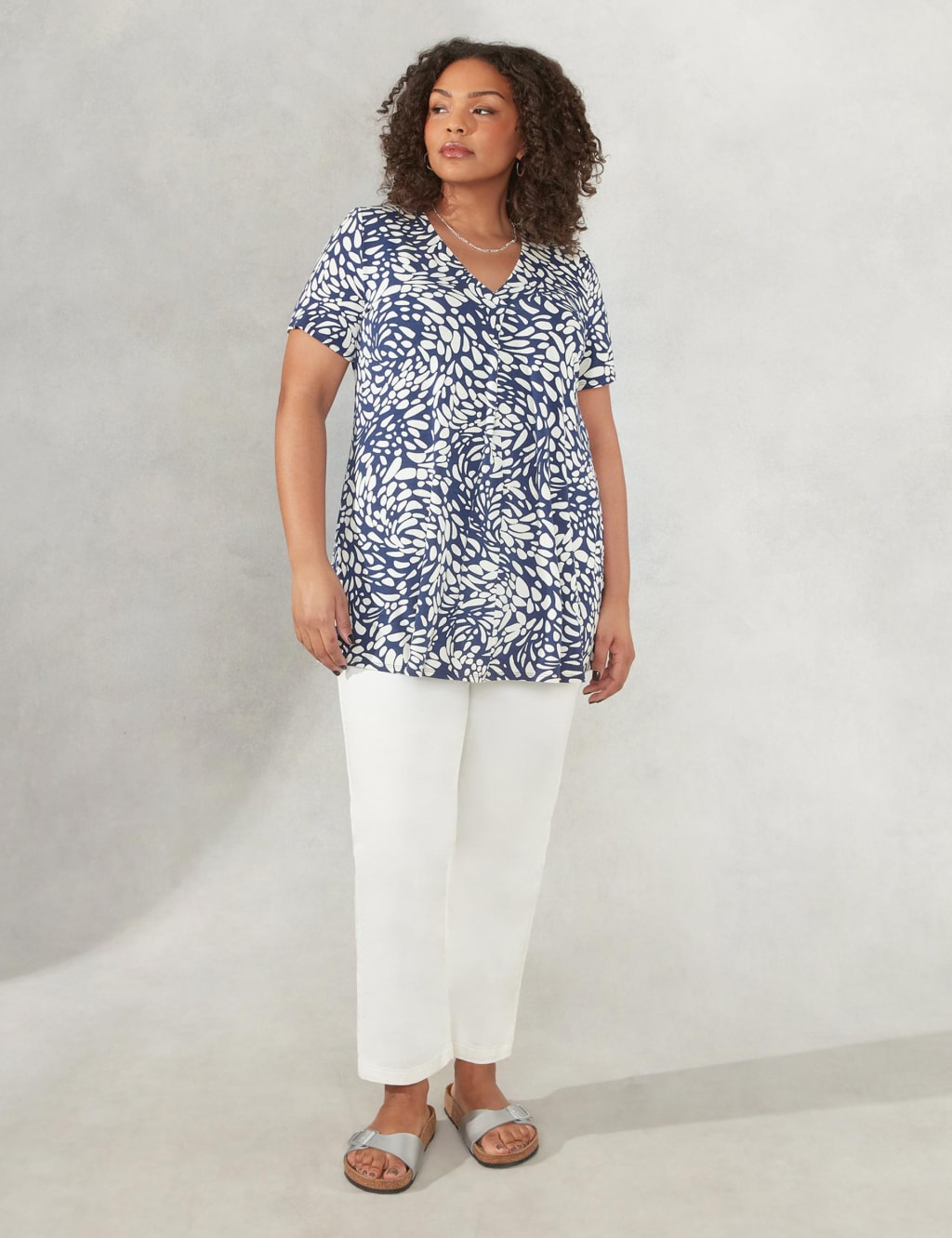 Jersey Printed Relaxed Top 1 of 4
