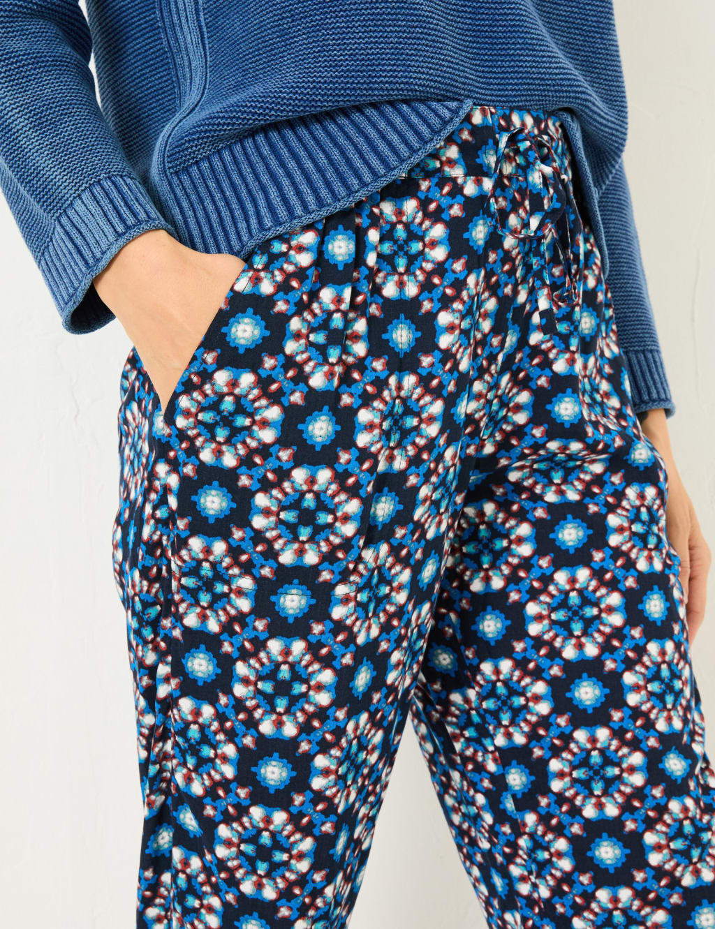 Geometric Ankle Grazer Trousers 4 of 5