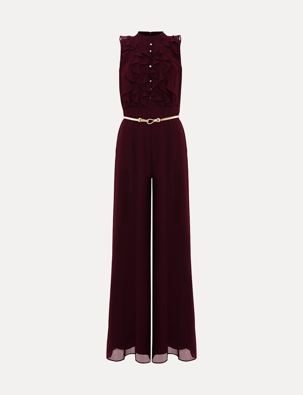 Frill Detail Sleeveless Wide Leg Jumpsuit 2 of 7