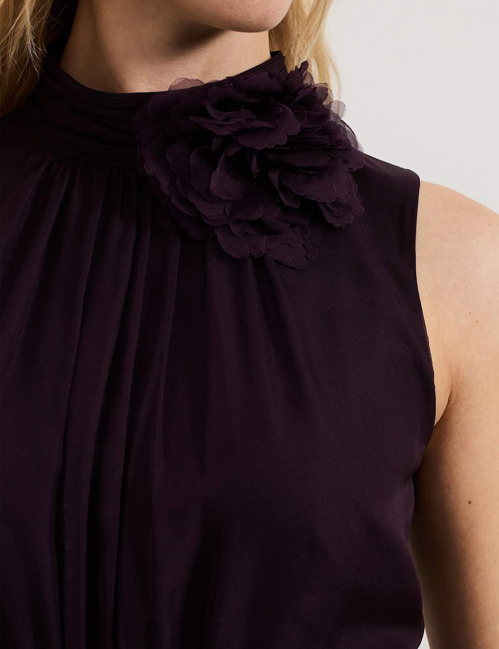 Maybel Ombre High Neck Maxi Skater Dress 6 of 9