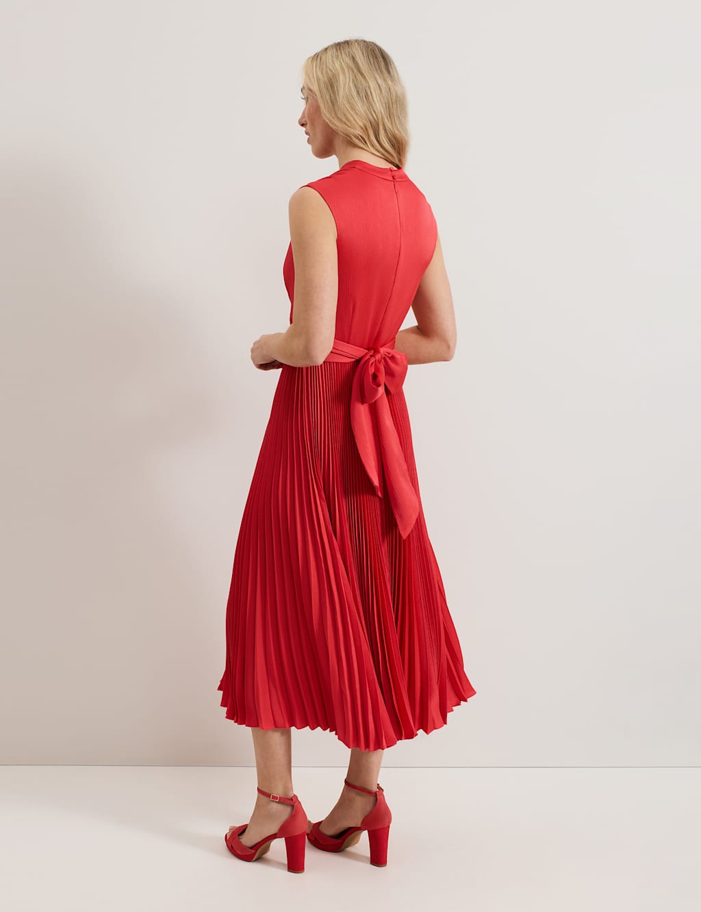 Celestia V-Neck Pleated Wrap Dress 3 of 8