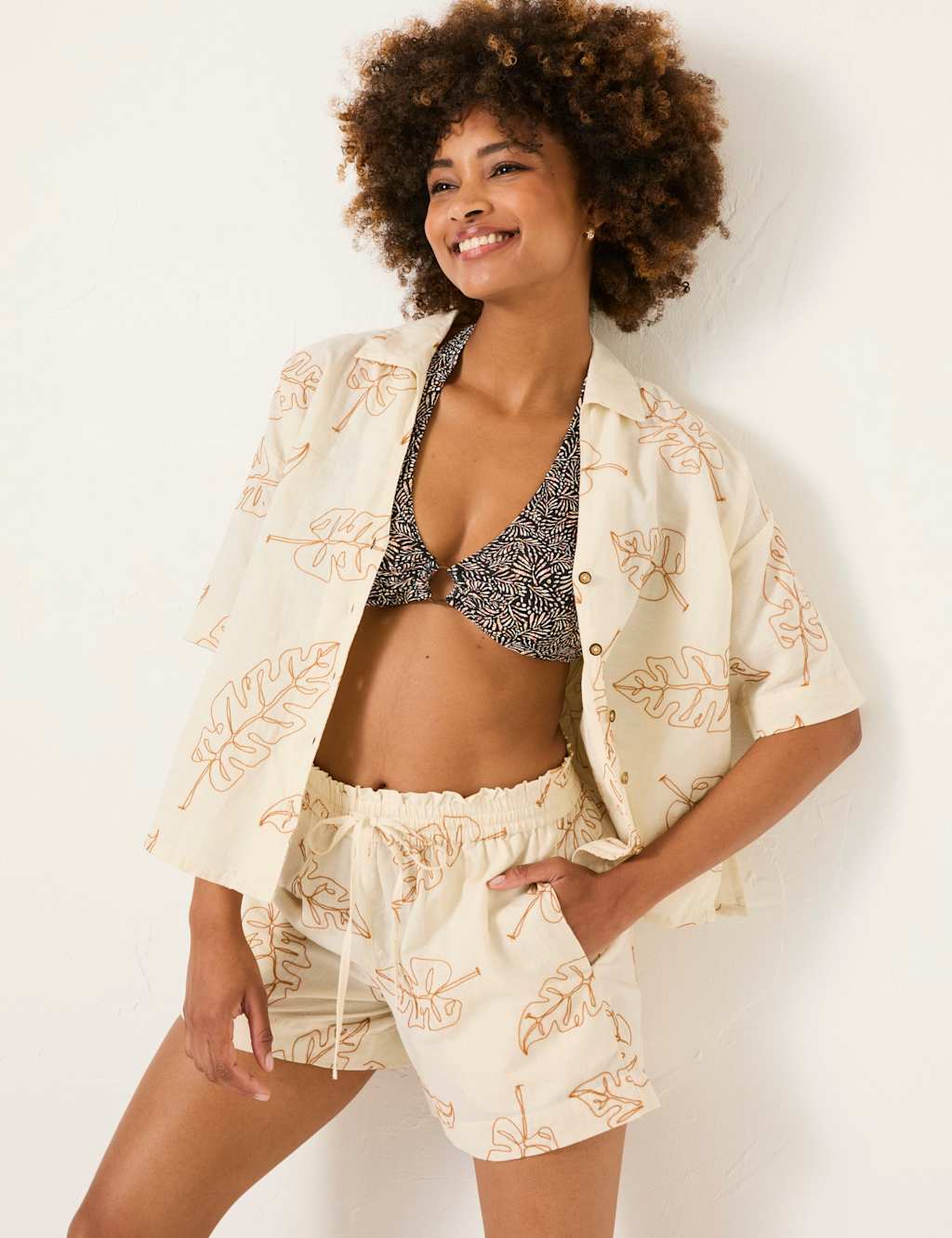 Printed Ring Detail Halterneck Bikini Top 6 of 7