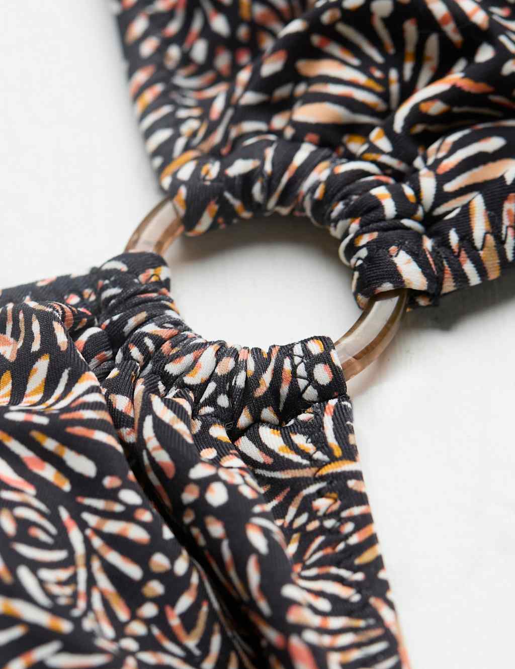Printed Ring Detail Halterneck Bikini Top 7 of 7