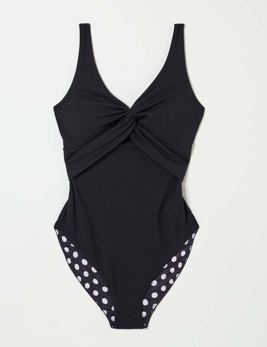 Textured Twist Front Swimsuit 2 of 7