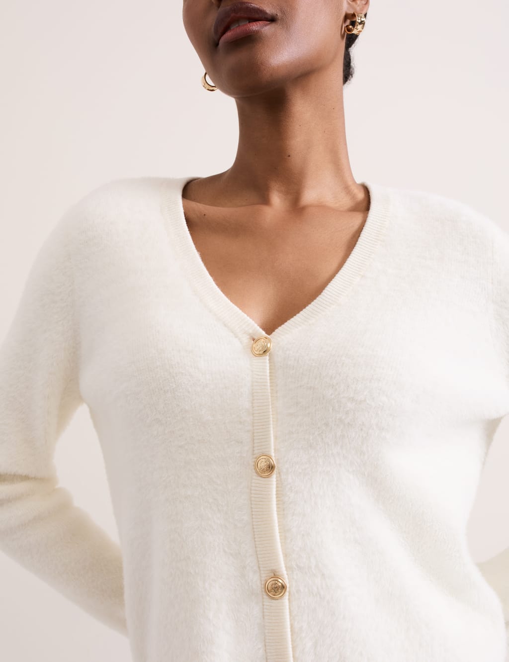 Textured V-Neck Cardigan 5 of 8
