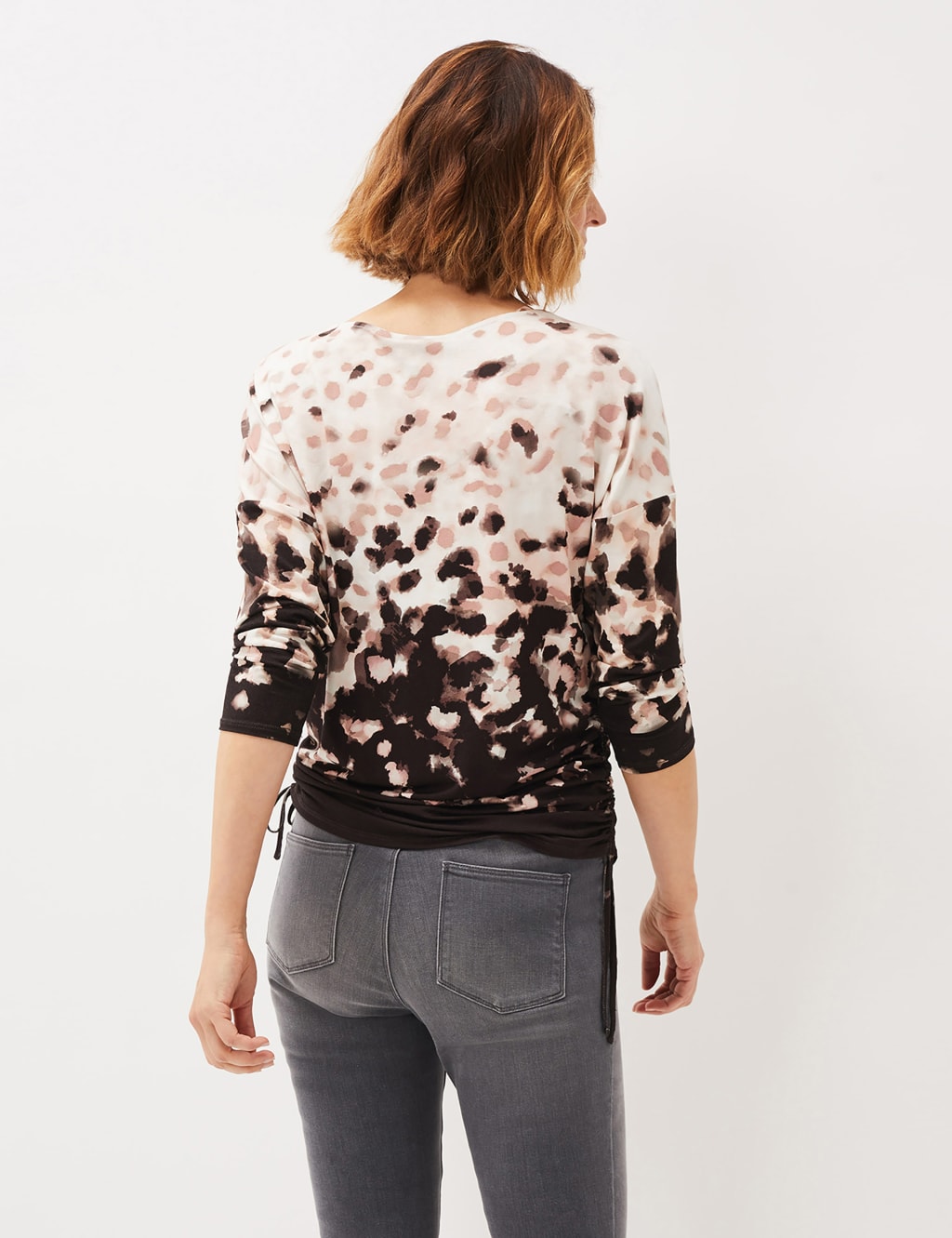 Abstract Print Round Neck Long Sleeve Top 3 of 5