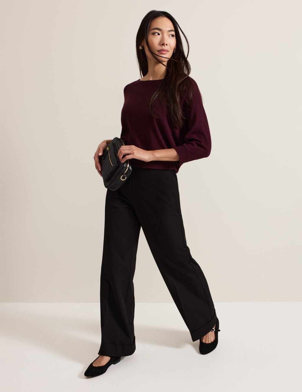 Slash Neck Batwing Sleeve Jumper 4 of 7