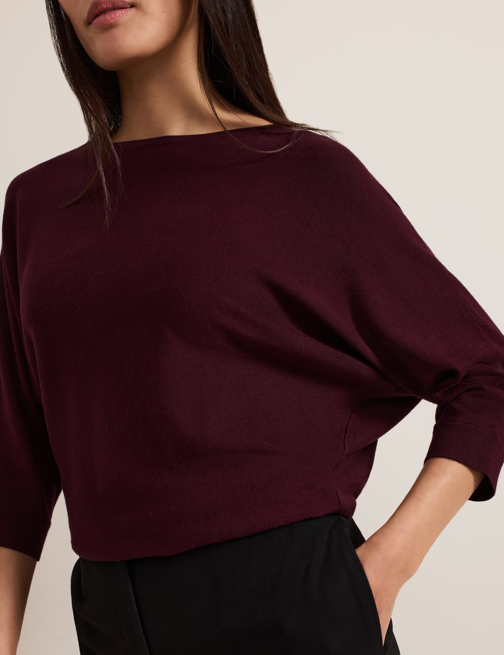 Slash Neck Batwing Sleeve Jumper 6 of 7