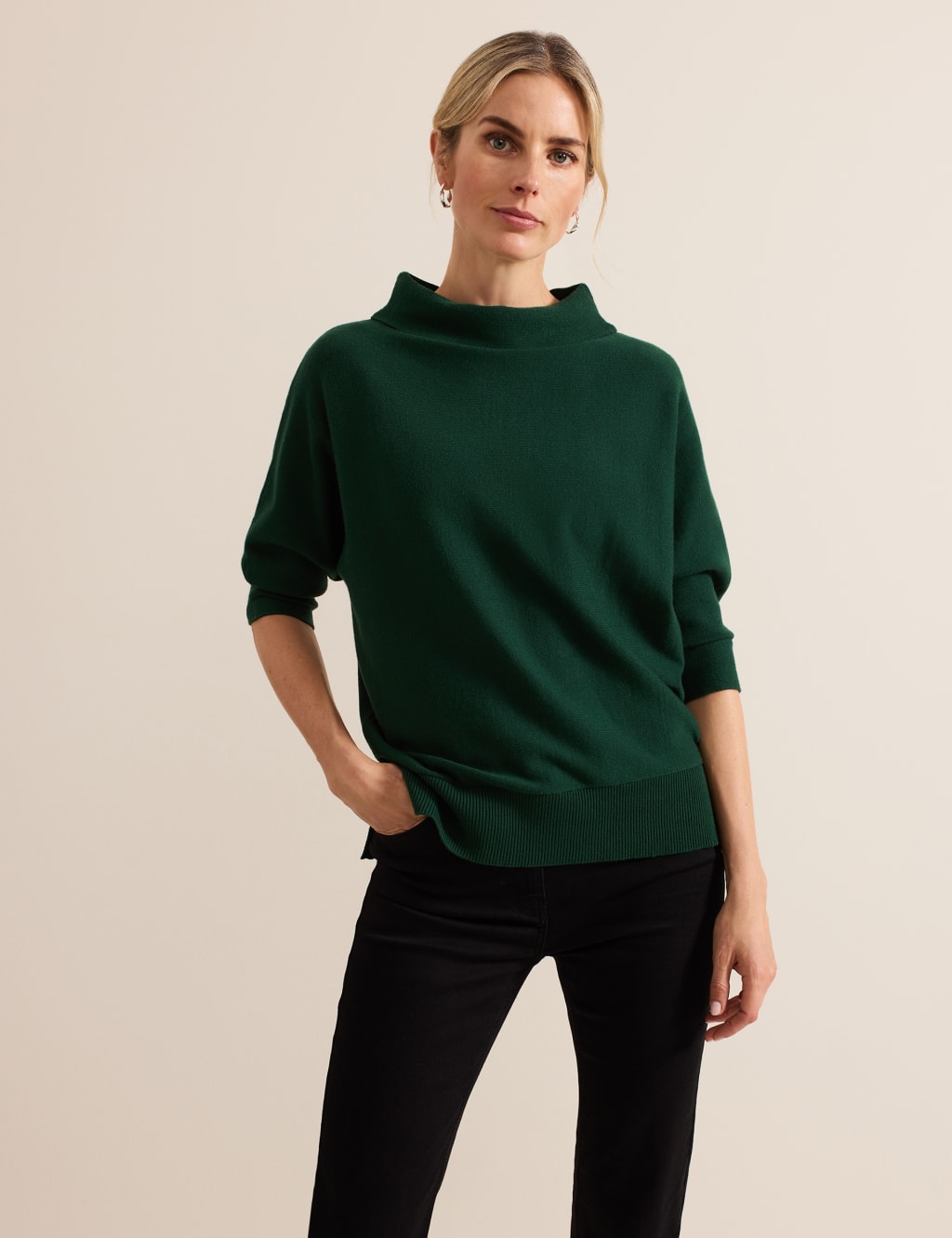 Funnel Neck Batwing Sleeve Jumper Phase Eight M S