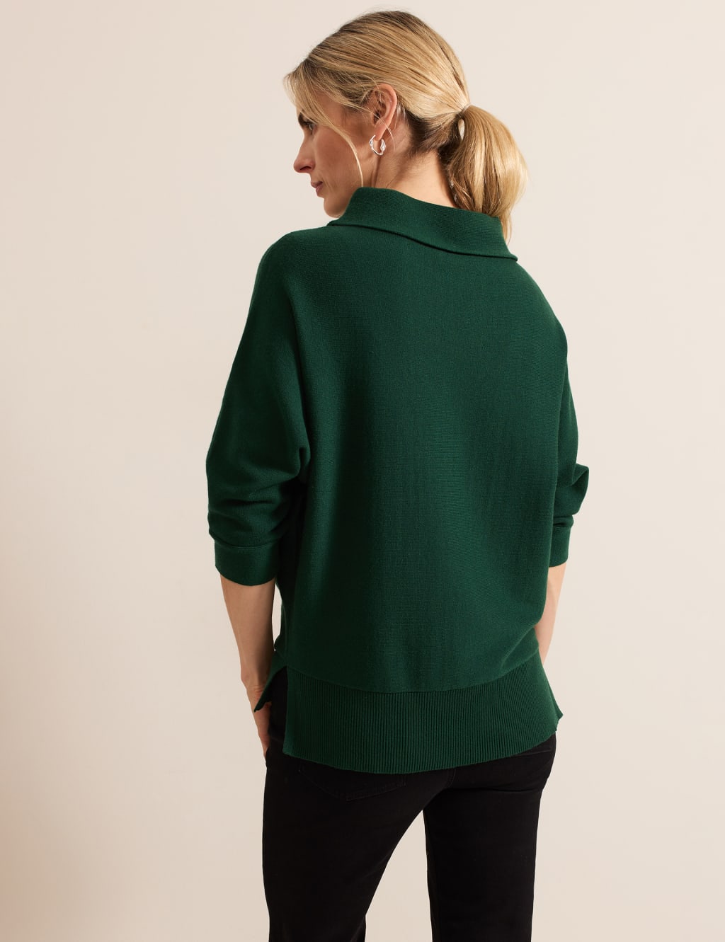 Funnel Neck Batwing Sleeve Jumper 3 of 6