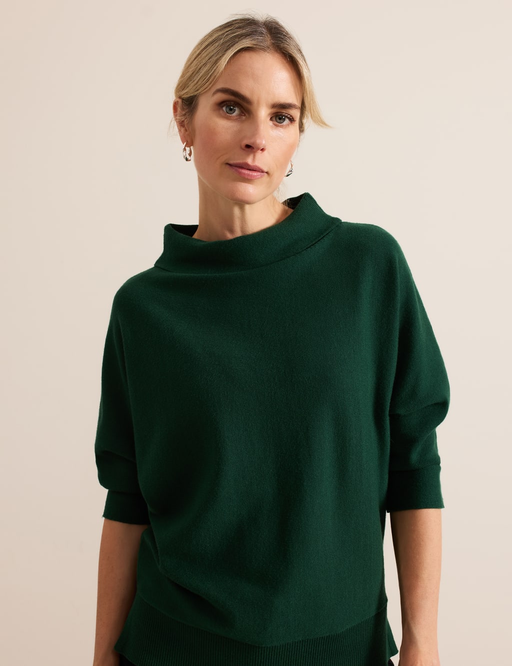 Batwing roll neck jumper outlet