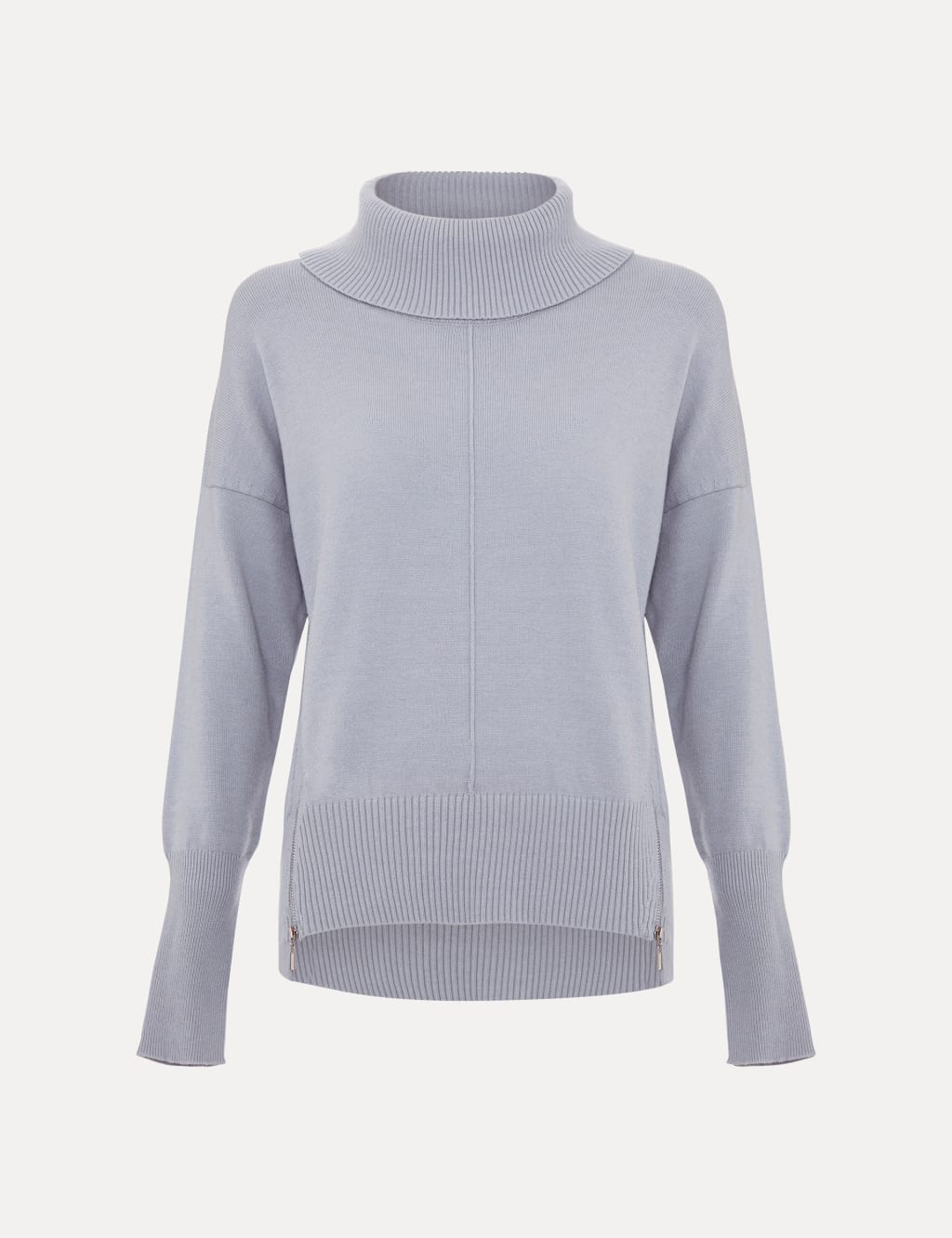 Roll neck zip jumper sales