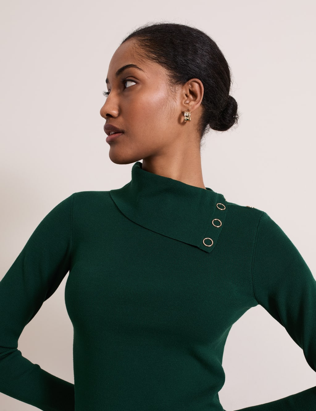 Textured Roll Neck Knitted Top 5 of 7