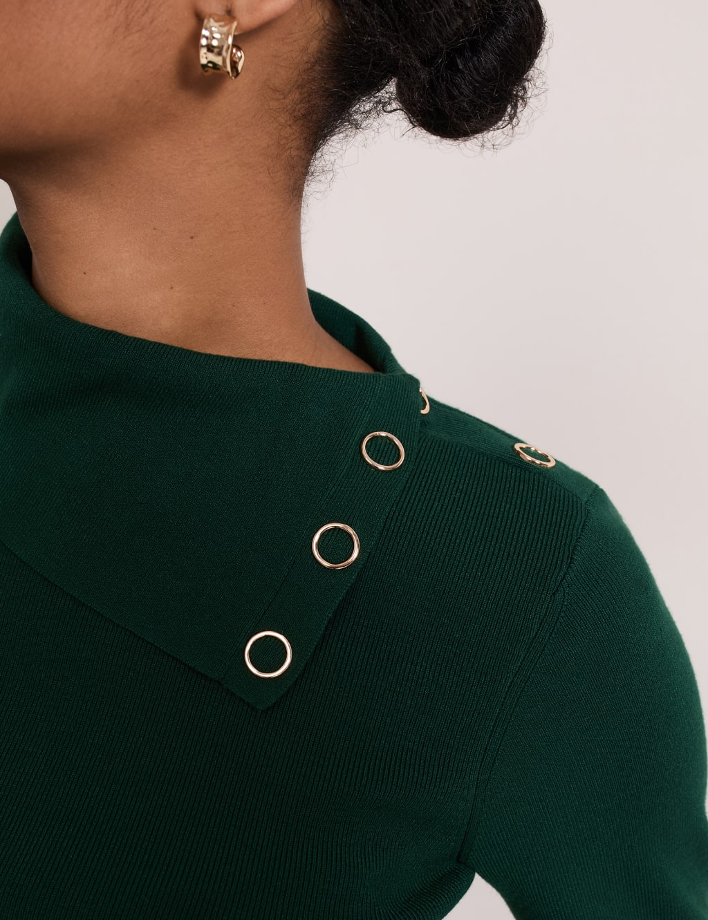 Textured Roll Neck Knitted Top 6 of 7