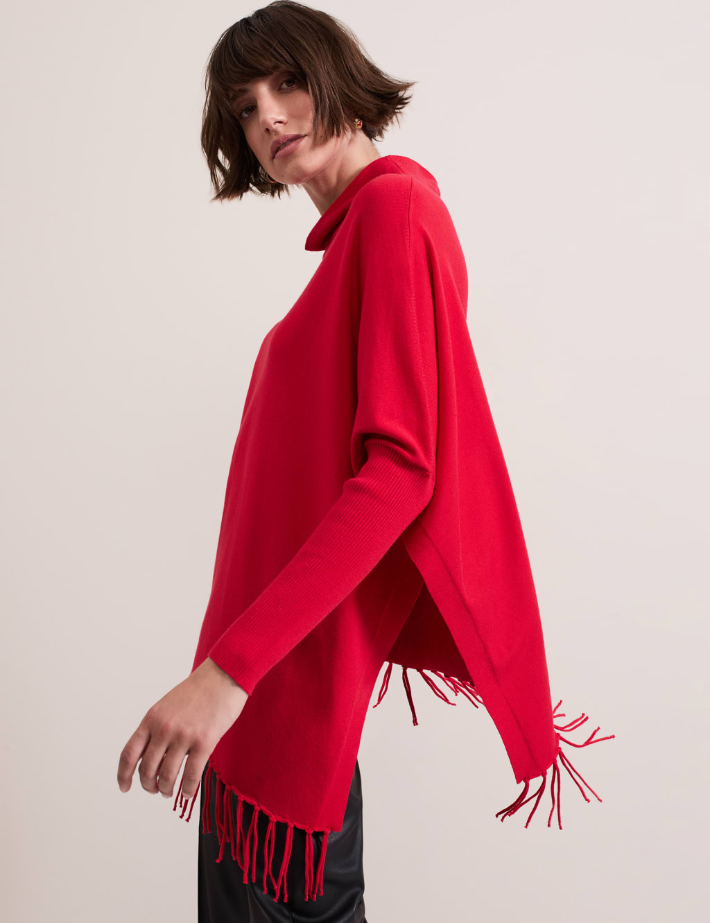 Cowl Neck Tassel Trim Jumper 8 of 9