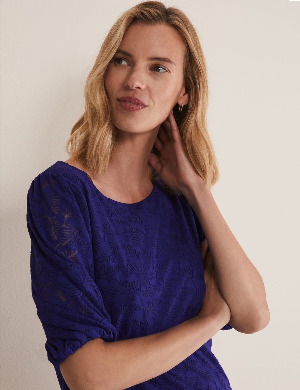 Burnout Puff Sleeve Top 5 of 6