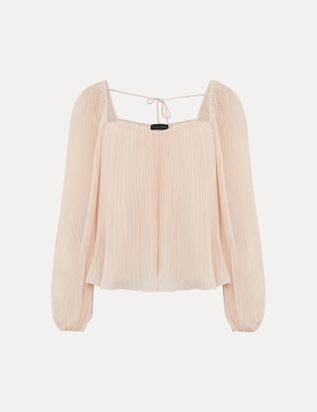 Pleated Square Neck Top 2 of 6