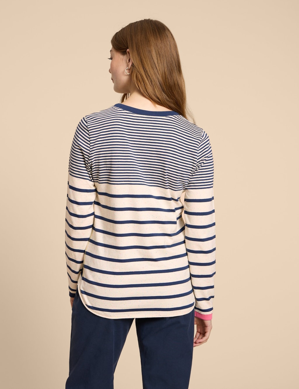 Pure Cotton Striped Crew Neck Top 3 of 6