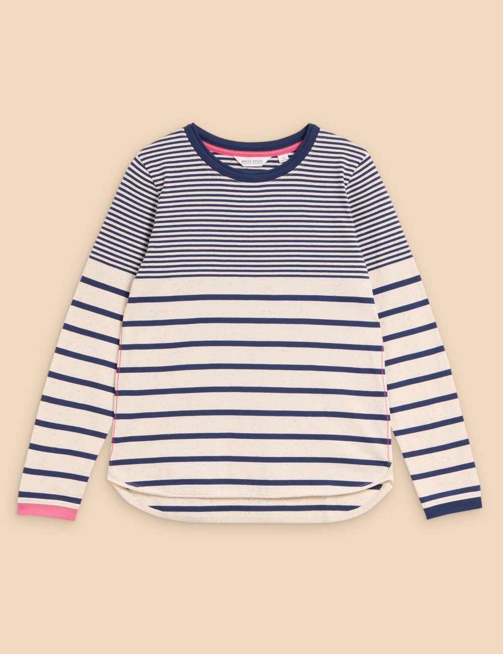 Pure Cotton Striped Crew Neck Top 2 of 6