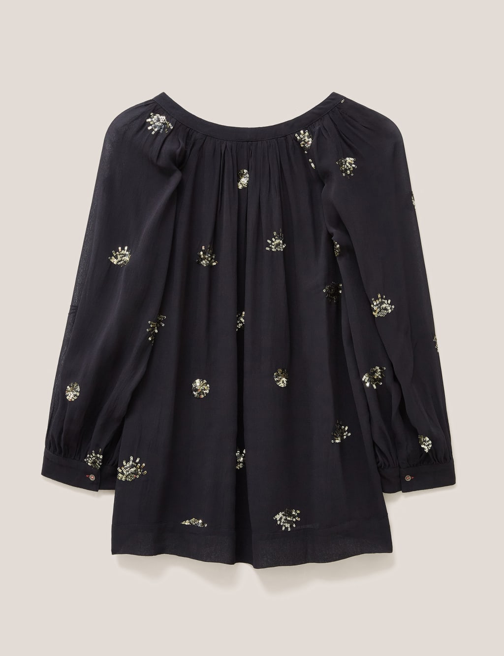 Sequin Embellished V-Neck Top 6 of 7