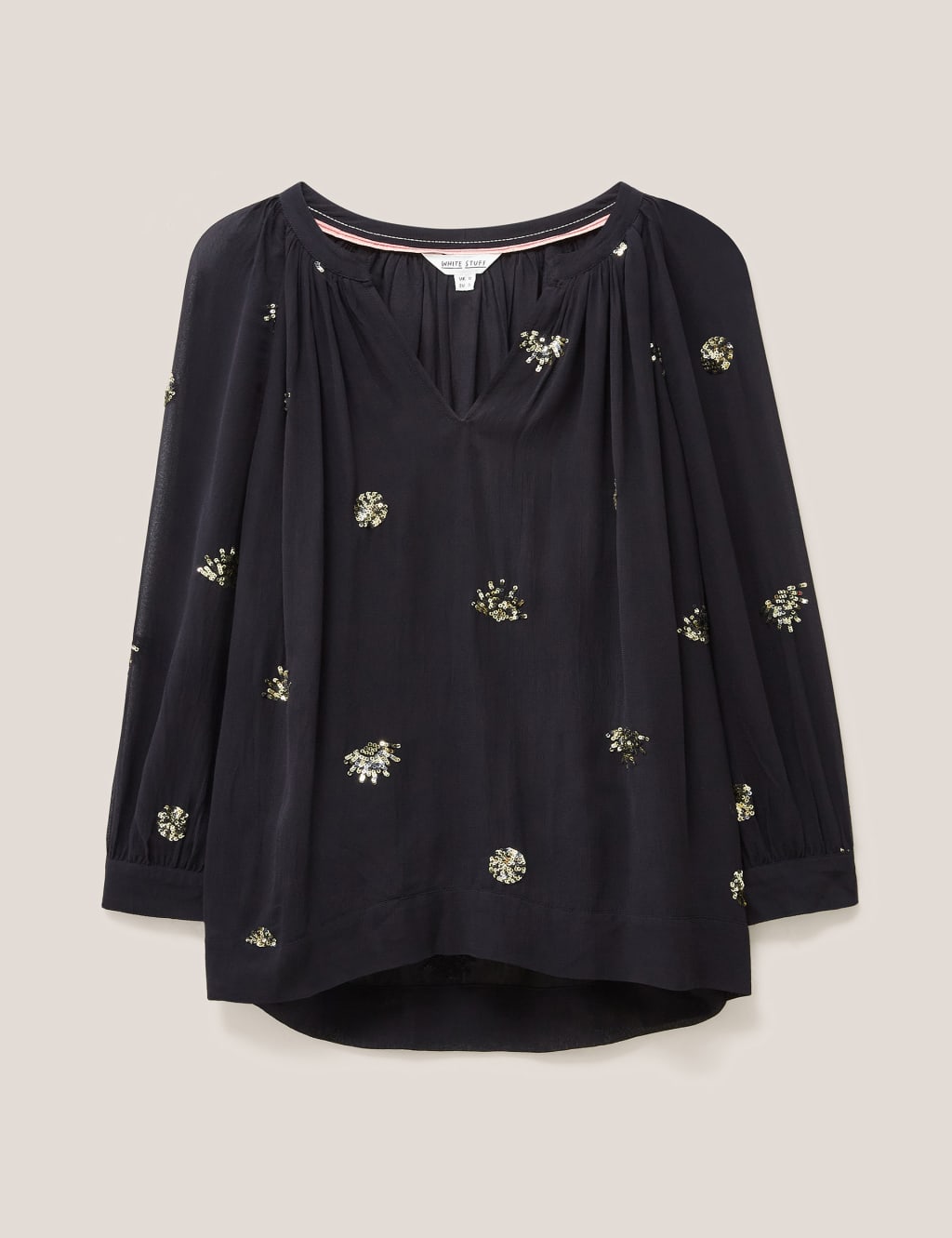 Sequin Embellished V-Neck Top 2 of 7