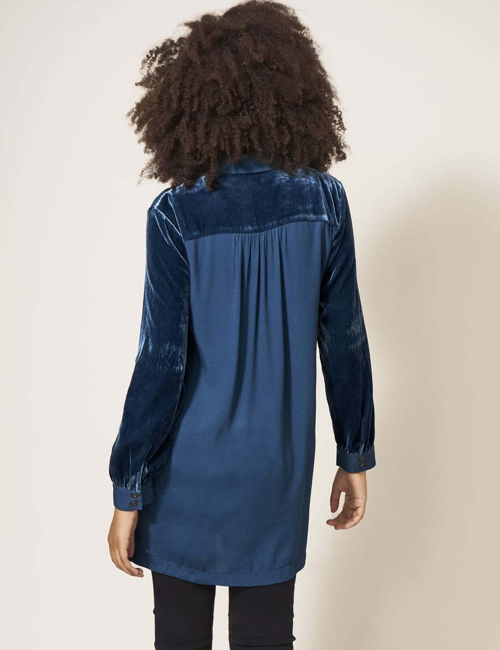 Velvet Collared Button Through Tunic 4 of 7