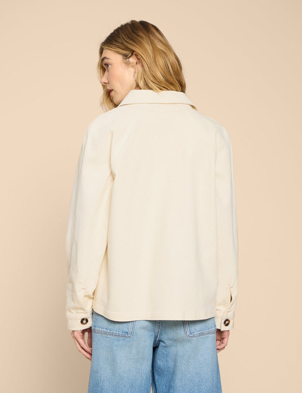 Denim Collared Relaxed Jacket 4 of 6