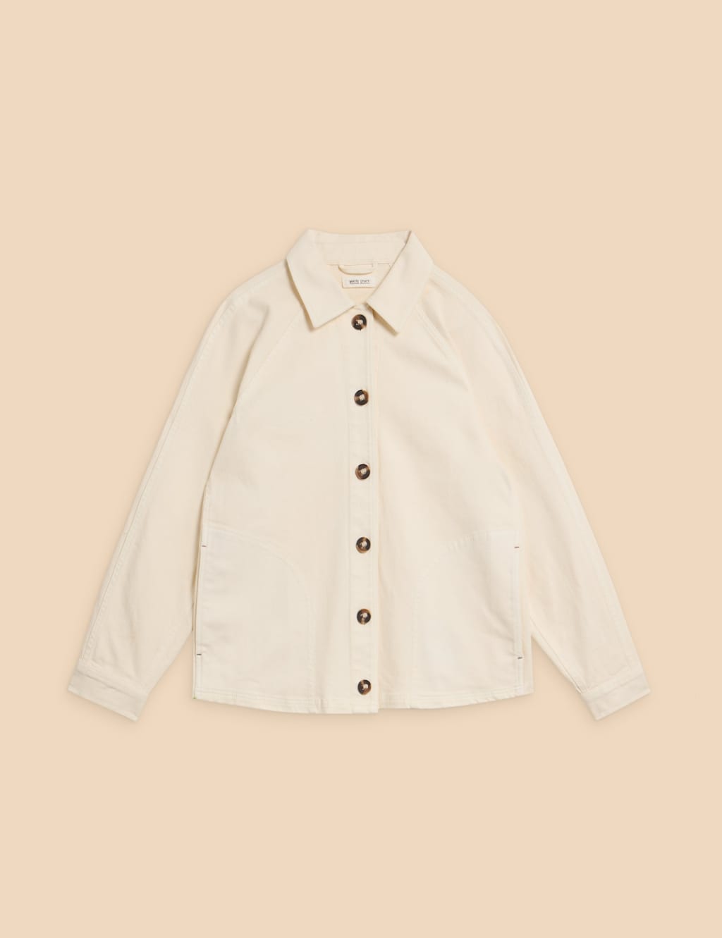 Denim Collared Relaxed Jacket 2 of 6