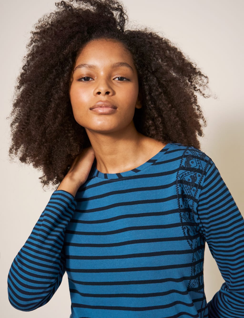 Pure Cotton Embroidered Top 4 of 5