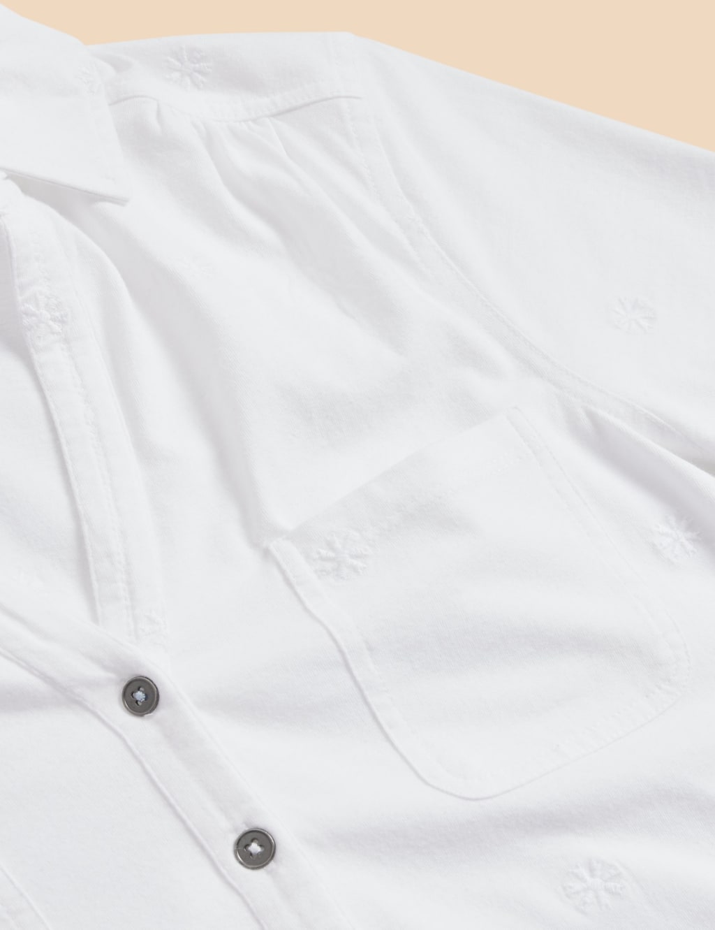 Pure Cotton Embroidered Shirt 6 of 6