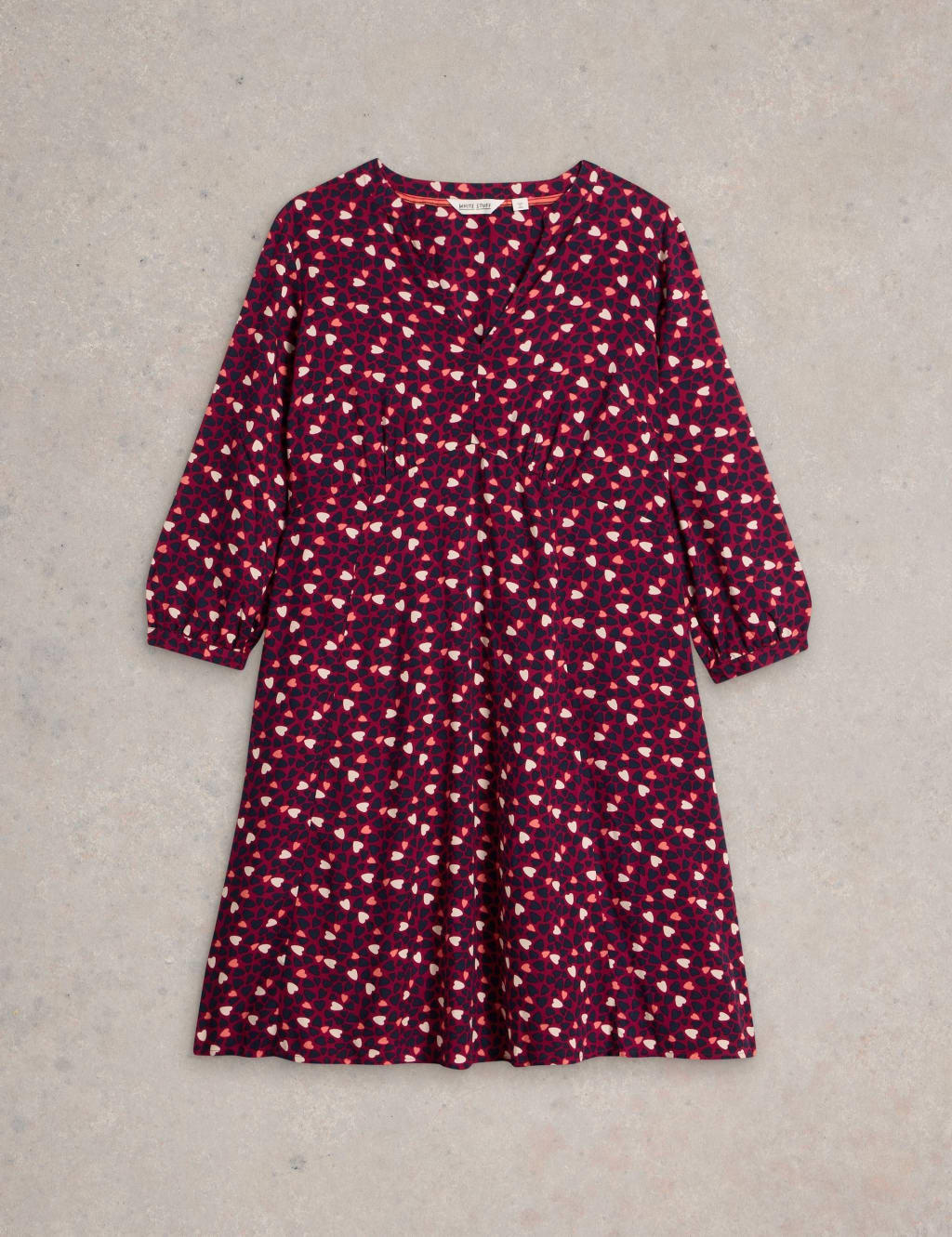 Warehouse scattered heart demos print dress