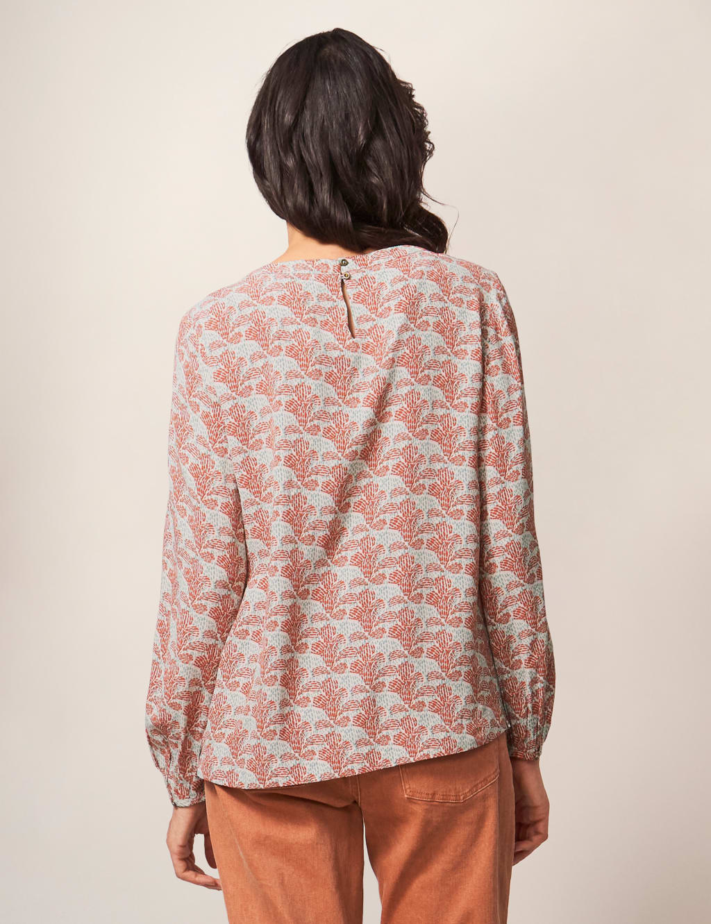 Printed Round Neck Top 3 of 5