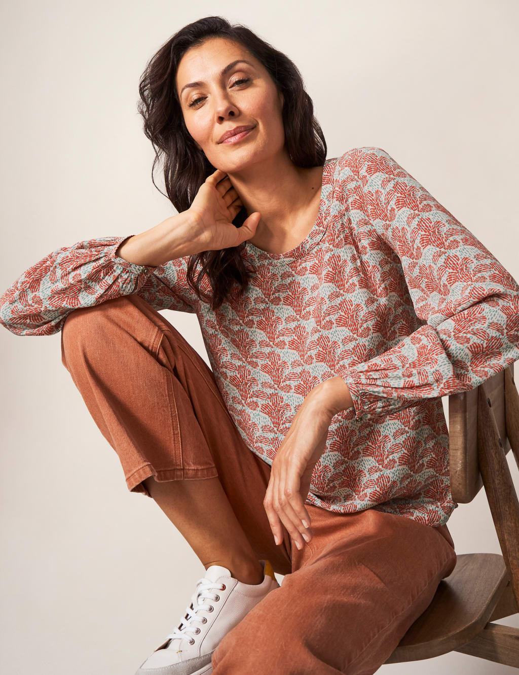 Printed Round Neck Top 4 of 5
