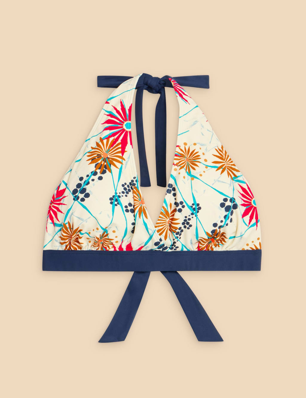 Printed Halter Neck Bikini Top 2 of 6