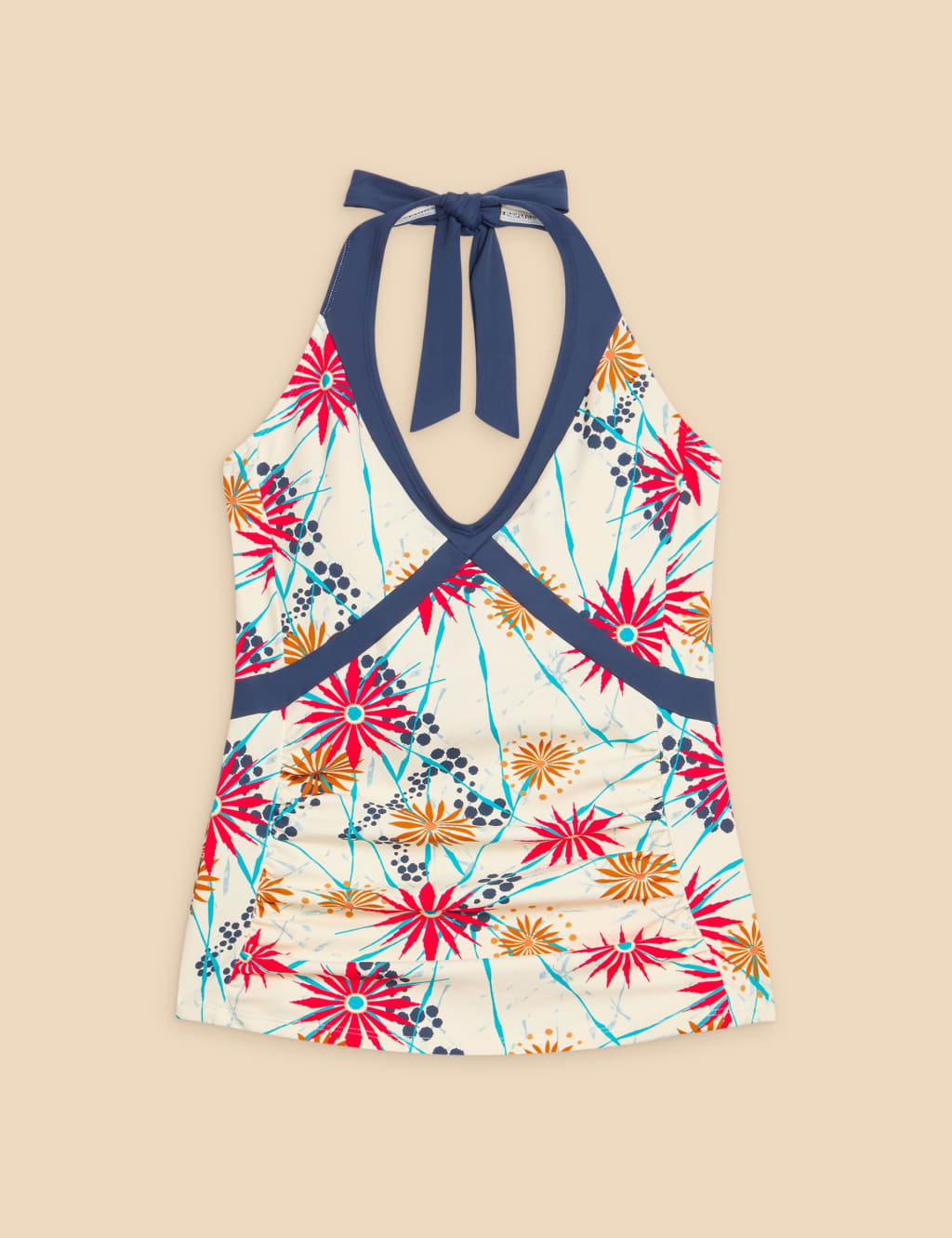 Printed Halter Neck Tankini Top 2 of 6