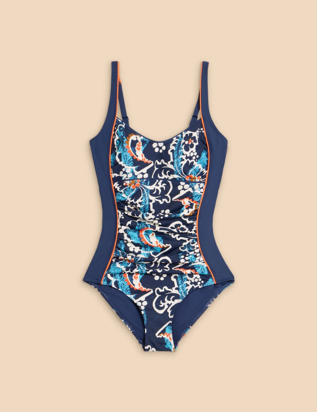 Printed Scoop Neck Swimsuit 2 of 6