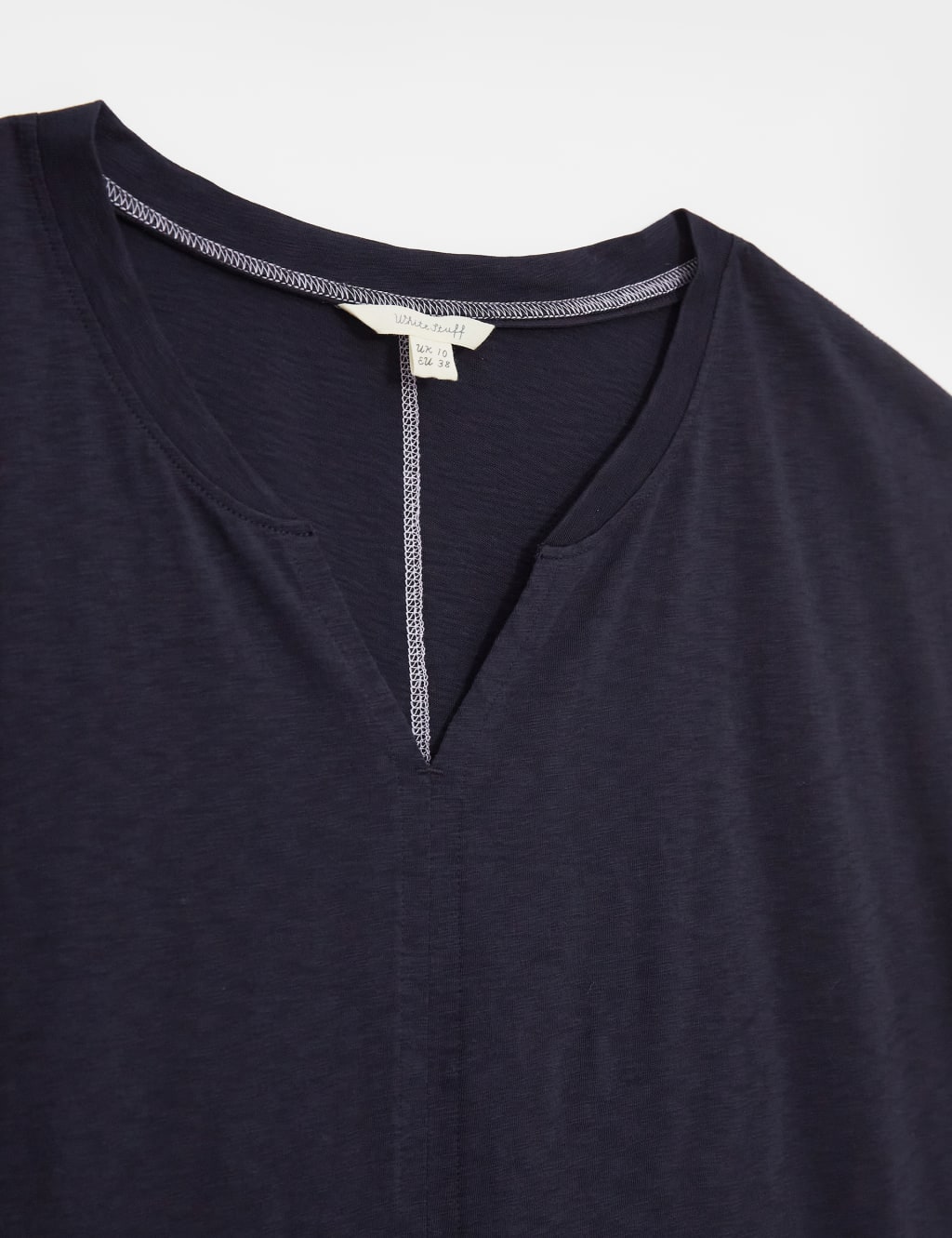 Pure Cotton Notch Neck T-Shirt 4 of 6
