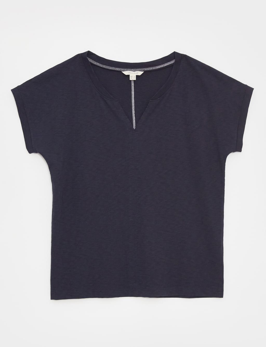 Pure Cotton Notch Neck T-Shirt 2 of 6