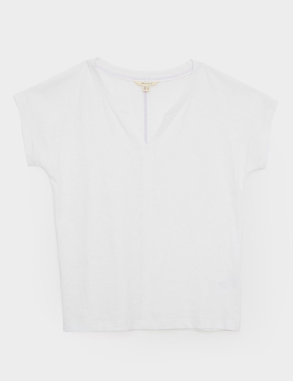 Pure Cotton Notch Neck T-Shirt 2 of 6