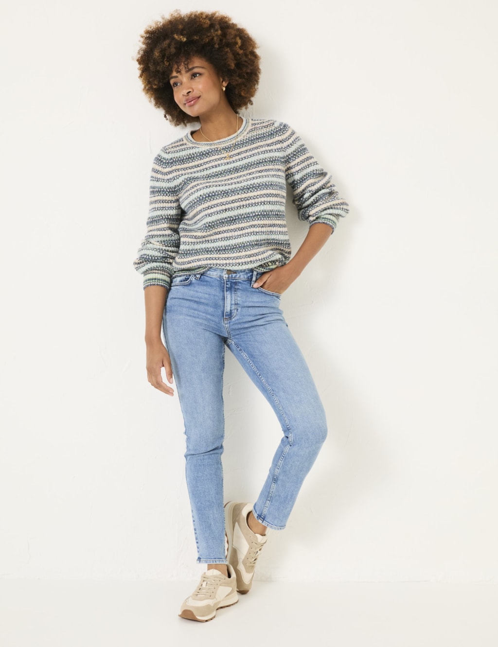 High Waisted Slim Fit Jeans 3 of 7