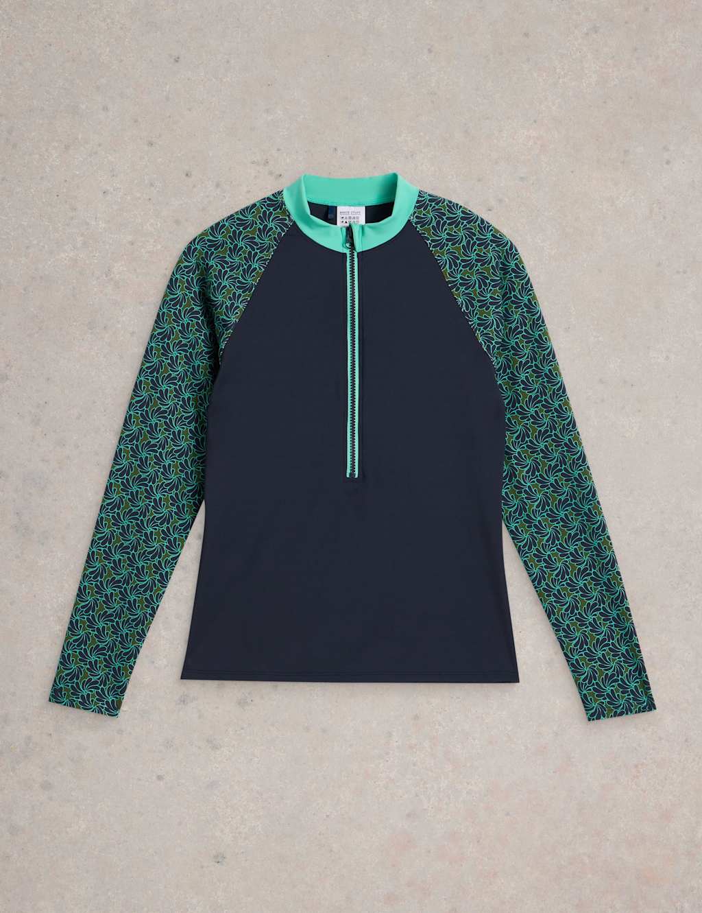Printed High Neck Rash Vest 2 of 6