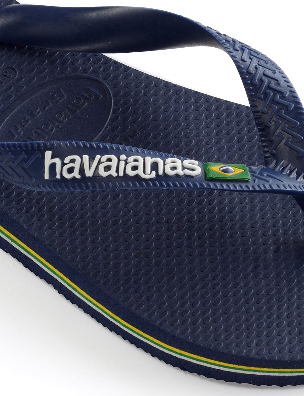 Kids Brazil Logo Flip Flops Size 7 13