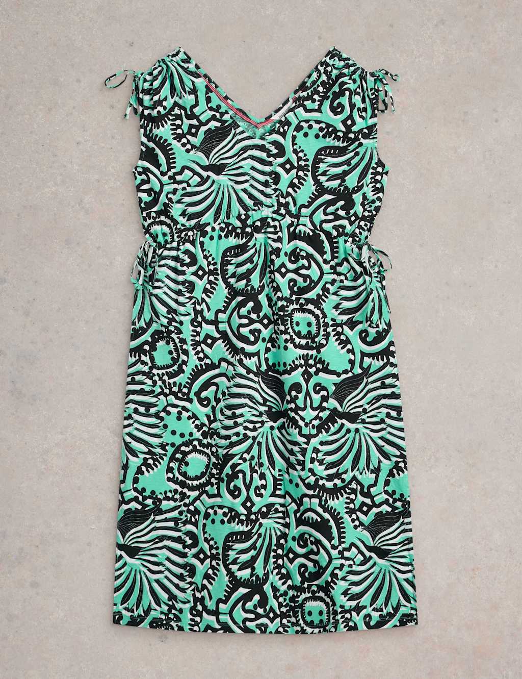 Pure Cotton Printed Midi Beach Dress 2 of 6